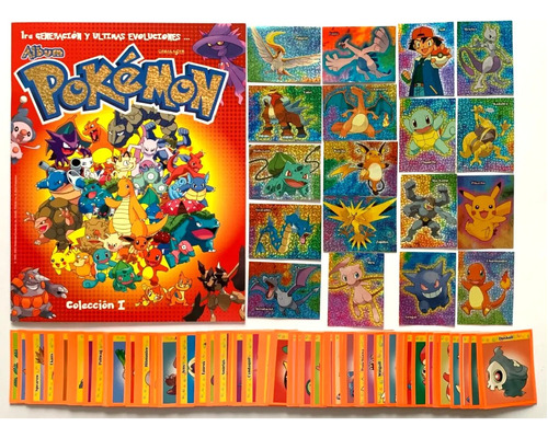  Set Completo Album Pokemon Ultimas Evoluciones Full A Pegar