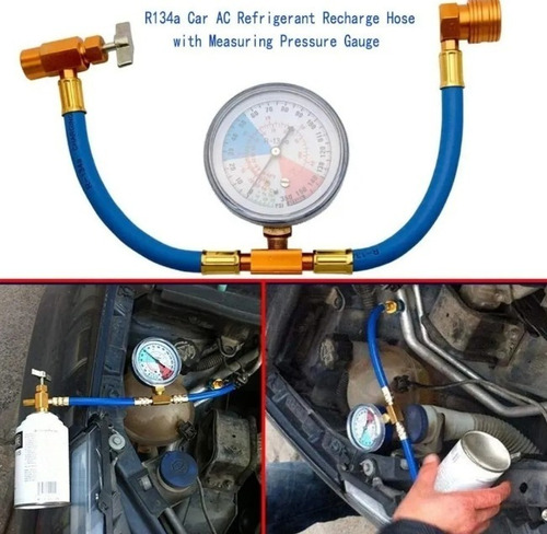 Imagen 5 de 6 de Manometro De Presion R134a Refrigeracion Aire Acondicionado