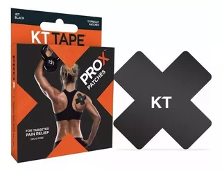 Cinta Kinesiologica Kt Pro X Dolor Focalizado Promo Color Negro