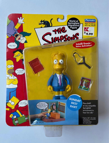 Sunday Best Bart Traje Dominguero Iglesia Simpsons Playmates