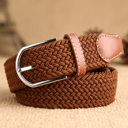 Cinturón Elástico Trenzado Unisex