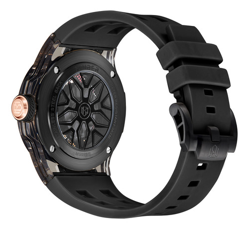 Reloj De Pulsera Minber Para Caballero M9019g2 Negro