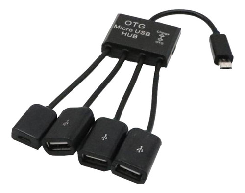 4 En 1 Micro Usb Otg Hub Adaptador De Cable Para Android