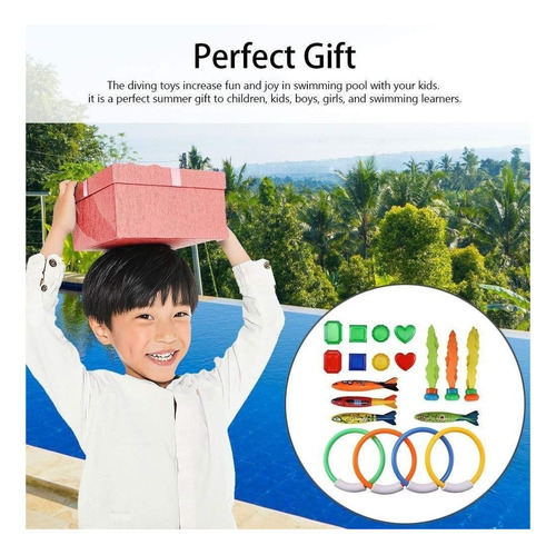 19 Piece Diving Toy Set With Ring