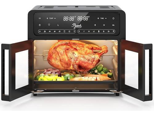 Horno Freidora De Aire De Doble Zona De 25 4 Cuartos 1700 W