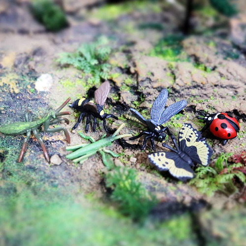 Bonecos De Brinquedo Rcomg Realistic Insects, 12 Unidades Pa