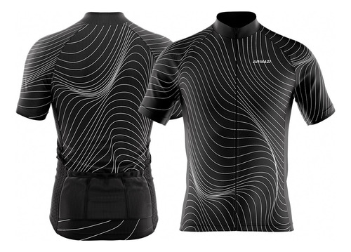 Jerseys Ciclismo Ruta Mtb Hombre Manga Corta Negro 