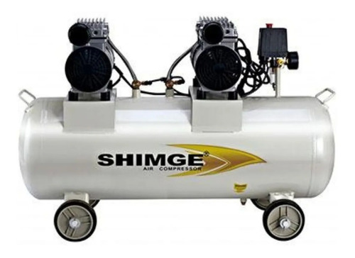 Compresor de aire eléctrico Shimge SGW1500-130L monofásico 130L 2hp 127V blanco