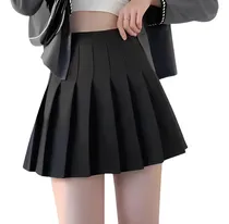 Comprar Falda Corta Tableada,falda Circular,corte A Amplia Casual