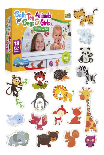 3 Bees & Me Animal Bath Toys Para Niños Y Niñas ' Divertidos