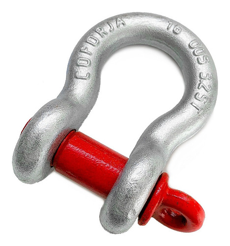 Par Manilhas Curva 5/8 Pino Roscado Alloy - 3,75 Tonelada