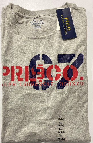 Camiseta Polo Ralph Lauren Estampado 18 20 Años Xl Joven