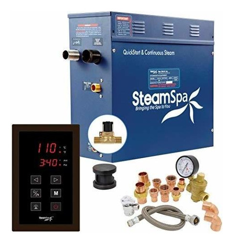 Steamspa Premium 7.5 Kw Paquete De Generador De Baño De Vap