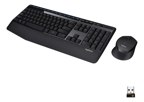 Combo Inalámbrico Logitech Mk345 Teclado Y Ratón Ergonómicos