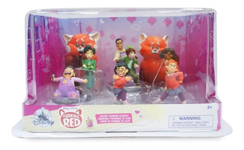 Turning Red Playset De 9 Figurines Disney Store 2022