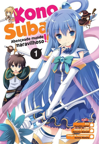 KonoSuba: Abençoado Mundo Maravilhoso! Vol. 1, de Akatsuki, Natsume. Editora Panini Brasil LTDA, capa mole em português, 2021