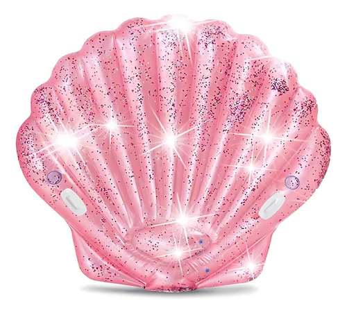 Inflable Flotador Para Alberca Con Forma De Concha Rosa