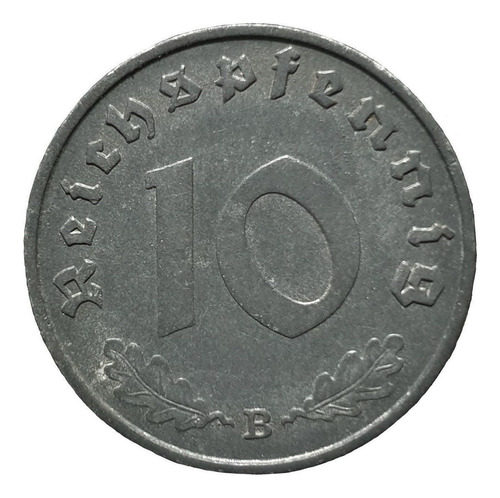 Alemanha - Moeda  10 Pfennig - 1.941 A - 2ª Guerra Mundial.