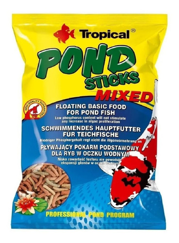 Ração P/ Peixe Pond Sticks Mixed 90g Tropical