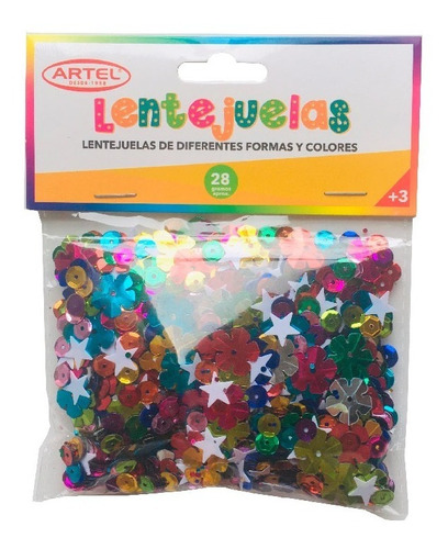 Set Lentejuelas Mix Formas Y Colores 28g