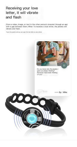 Pulsera Totwoo Touch For Parejas, Vibradores Y Bb