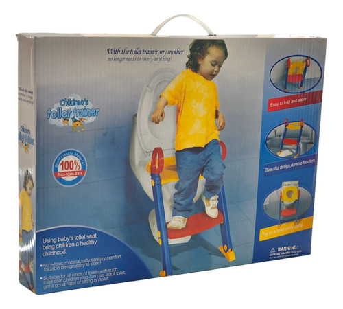 Adaptador Asiento Entrenador De Inodoro Niños Con Escalera