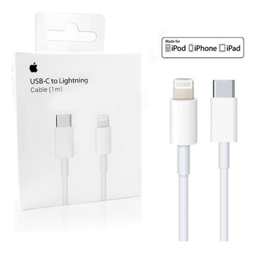 Cable Usb-c A Lightning (1 M) Original Apple A1703