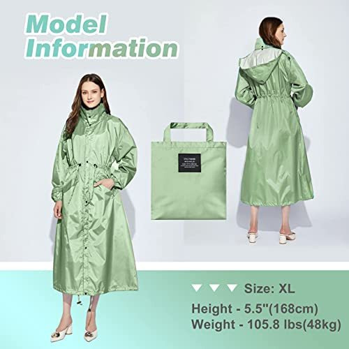 Chubasqueros Largos Para Mujer Chaqueta Impermeable Plegable