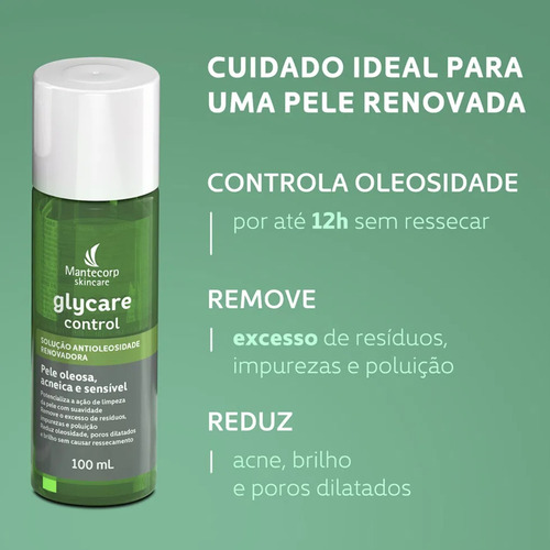 Solução Antioleosidade Glycare Control 100ml.