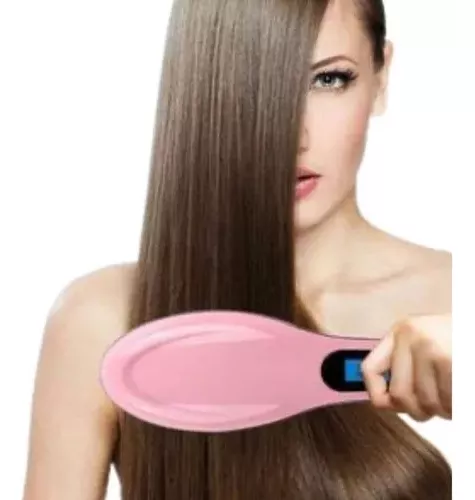 Plancha Cepillo Alisador Pelo Cabello Alambrica 200 Grados