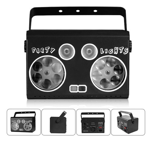Luz Estroboscópica Con Control De Voz 3 En 1 Para Dj Dmx