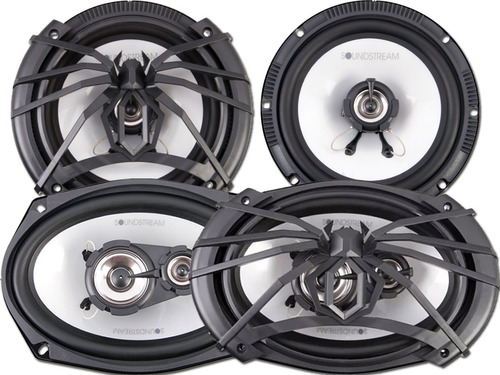 Combo Parlantes Soundstream Arachnid 6x9 400w + 5  200w 4ohm