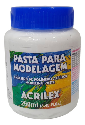 Pasta Para Modelagem 250ml Acrilex - Crie Relevos E Texturas