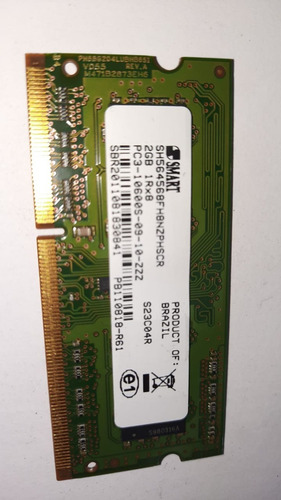 Memória 2gb Ddr3 Smart Ntb 1rx8 10600s 09 10 Zzz