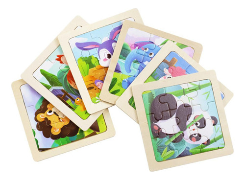 A, Rompecabezas Madera For Niños, Tablero Rompecabezas