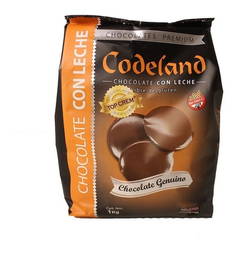 Chocolate Cobertura Con Leche Top Crem Codeland 