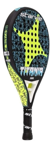 Raqueta de pádel StarVie Titania Moon 2020 color negro/lima/blanco/azul