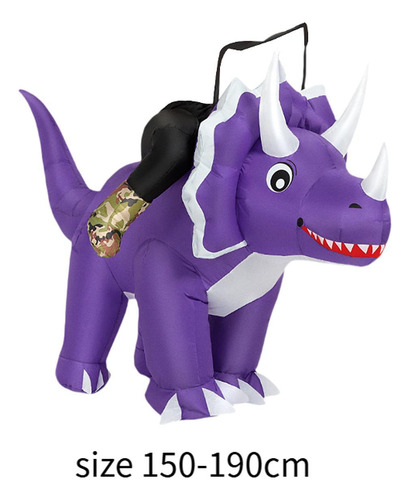Disfraz De Dinosaurio Inflable Halloween Triceratop Disfraz