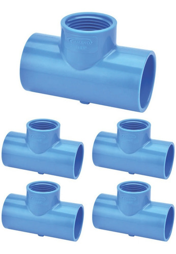 5 Te 50mm Soldável X 3/4 Derivação Roscável Irrigação Amanco