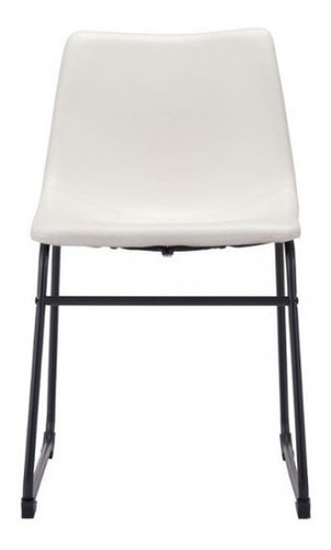 Imagen 3 de 9 de Silla De Comedor Modelo Smart - Blanco Vintage Këssa Muebles