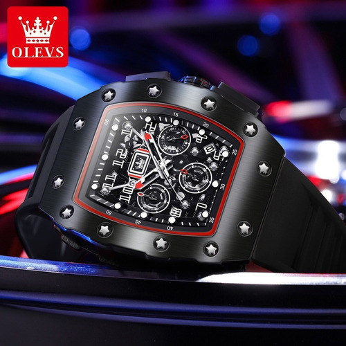 Reloj Casual Con Cronógrafo Tipo Esqueleto Mini Focus 3608