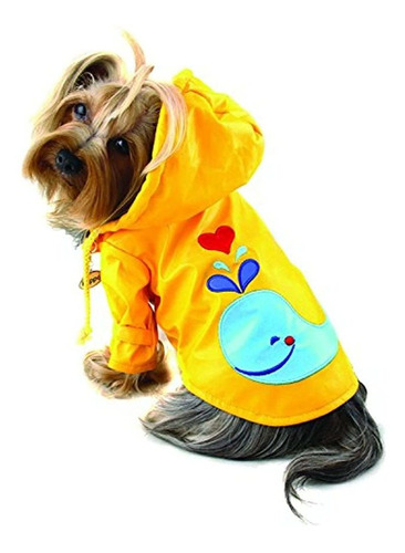 Perroperrito Salpicaduras De Ballena Chamarra Impermeable Pa