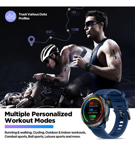 Reloj Inteligente A Prueba De Agua 1.32 In, 5 Atm