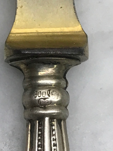 Antiguo Cuchillo Para Untar Plateado (Usado)