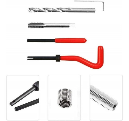 Imagen 2 de 8 de Kit Reparacion Rosca Ruhlman M 5x0.80 Kit 25pzs