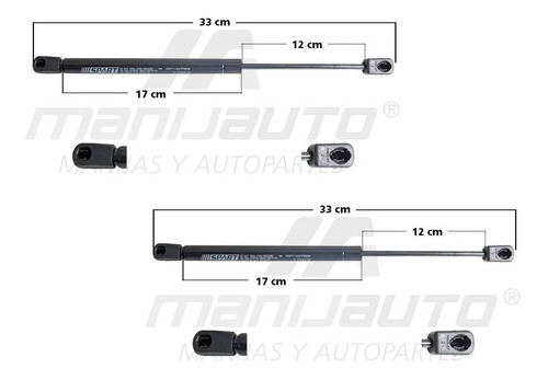 Par Amortiguadores Cofre Ford Explorer Sport 2002 - 2005 Mnj