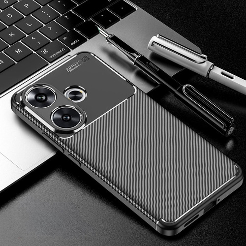 Capa Para Redmi 13x Casca Macia Do Besouro+mica