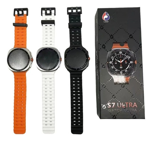 Reloj Smartwatch S7 Ultra Hd Monitoreo De Salud Integral Negro Milanese Negro Negro