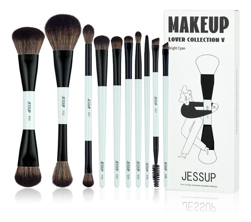 Juego De Brochas De Maquillaje Jessup, 10 Unidades, Libres D