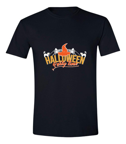 Playera Hombre Halloween Monstruos Calabaza Hw2009